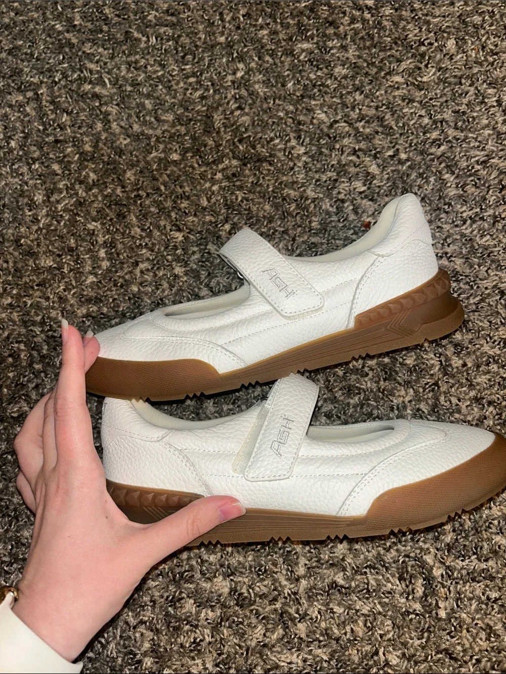 Ash Pure Mary Jane Leather Sneaker 37 7 - Picture 7 of 7